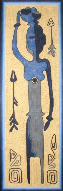 Ремесла под названием "Ktanga" - Leatherpix, Подлинное произведение искусства