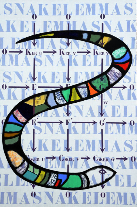 Painting titled "lemme-du-serpent.jpg" by Patrick Le Barz, Original Artwork