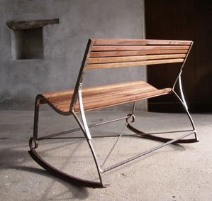 Design intitulée "banc à bascule" par François Lebot, Œuvre d'art originale, Objets