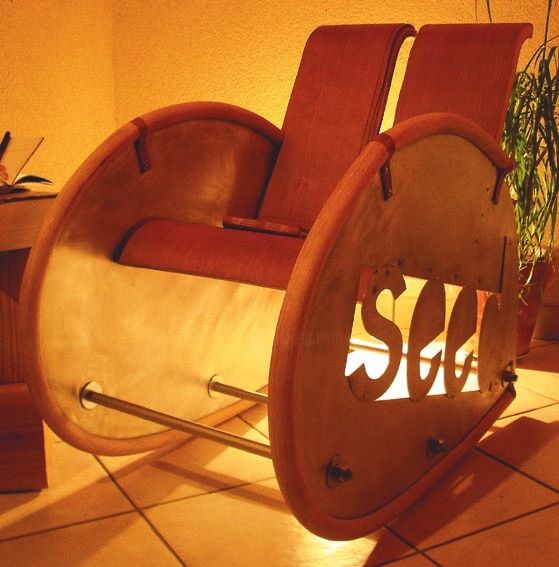 Design intitulée "fauteuil à bascule" par François Lebot, Œuvre d'art originale, Objets