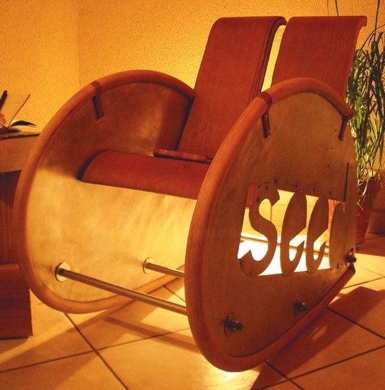 Design titled "fauteuil à bascule" by François Lebot, Original Art, Objects
