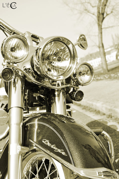 Фотография под названием "Harley Davidson" - L'Écla, Подлинное произведение искусства