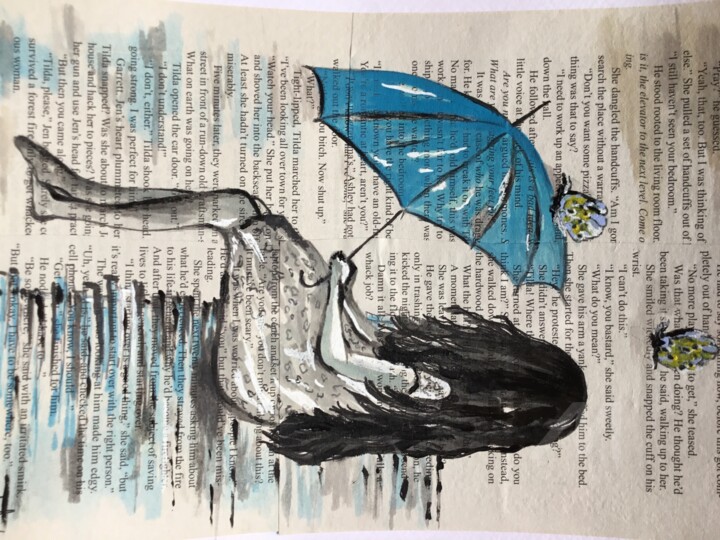 Painting titled "Lost!" by Lisa Thaxter, Original Art, Ink