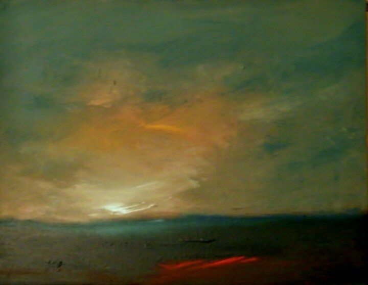 Pintura titulada "Horizon Series II" por Lee Davis, Obra de arte original, Oleo