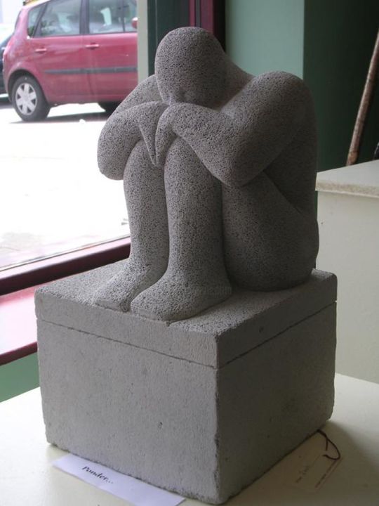 Sculpture titled "ponder" by Lee Boyd, Original Art,