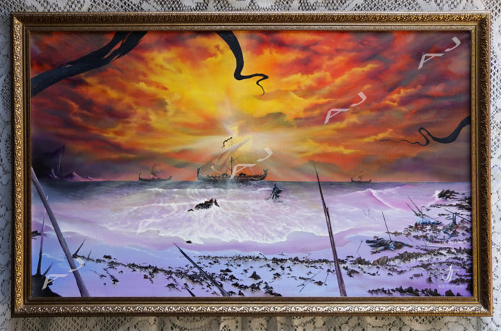 Pintura titulada "Survivor" por Abram Tylor, Obra de arte original, Oleo