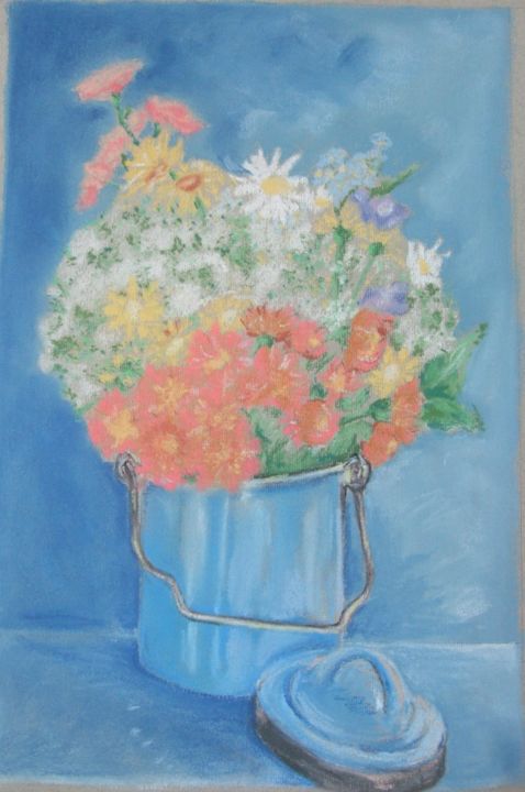 Drawing titled "spring-bouquet.jpg" by Branka Mattenheim, Original Art, Other