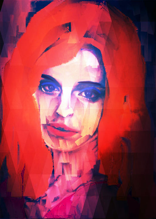 Digital Arts titled "RED HAIR" by Lèia Bevilacqua, Original Artwork, 2D Digital Work