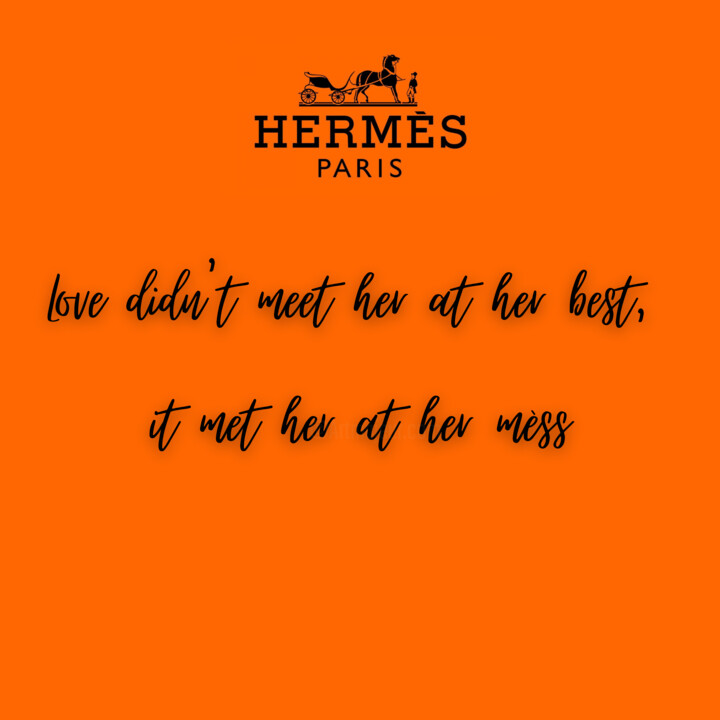 Arte digitale intitolato "Love Hermes" da Leila Ley, Opera d'arte originale, Lavoro digitale 2D