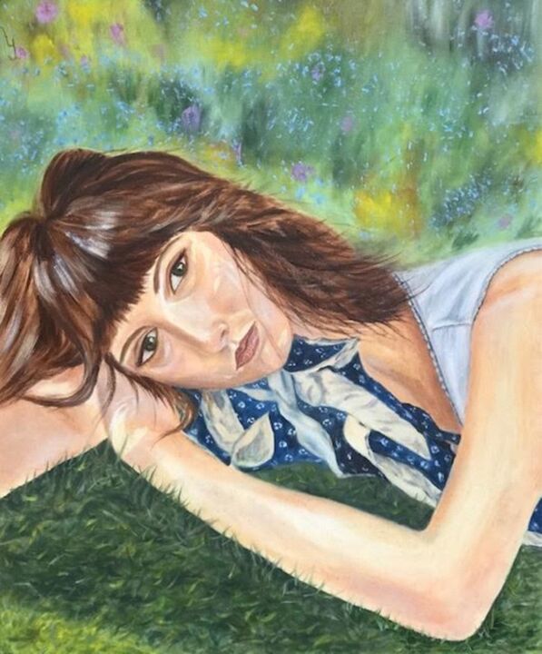 Painting titled "Silence" by Lela Karamanishvili, Original Art, Oil