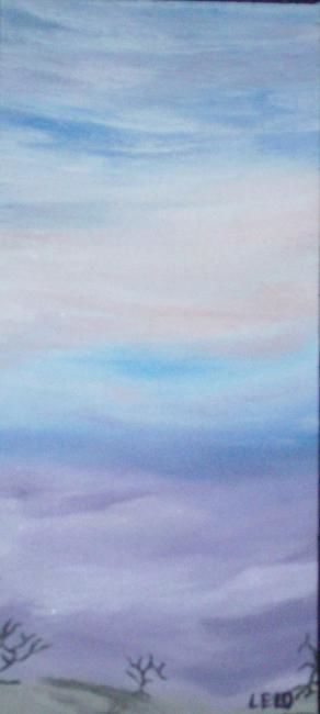 Pintura intitulada "Tarde no Deserto" por Lelo, Obras de arte originais,