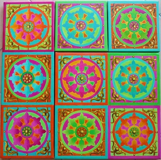 "Multicolores-9" başlıklı Tablo Françoise Le Mée tarafından, Orijinal sanat