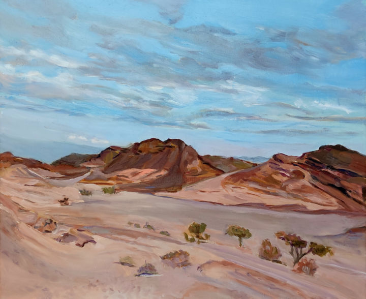 Peinture intitulée "Timna landscape" par Lubalem, Œuvre d'art originale, Huile