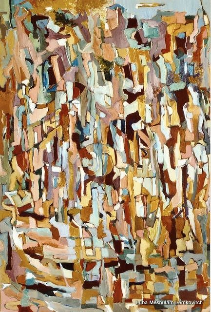 Картина под названием "Abstract-7" - Lubalem, Подлинное произведение искусства, Масло