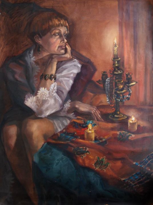 Malerei mit dem Titel "Годовщина" von Lena Boyarovskaya, Original-Kunstwerk, Öl