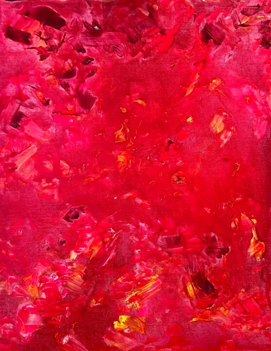Peinture intitulée "Розовые мечты" par Lena Morokueva, Œuvre d'art originale, Acrylique