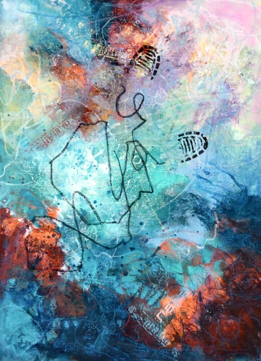 Картина под названием "Переход" - Елена Надточиева, Подлинное произведение искусства, Акрил