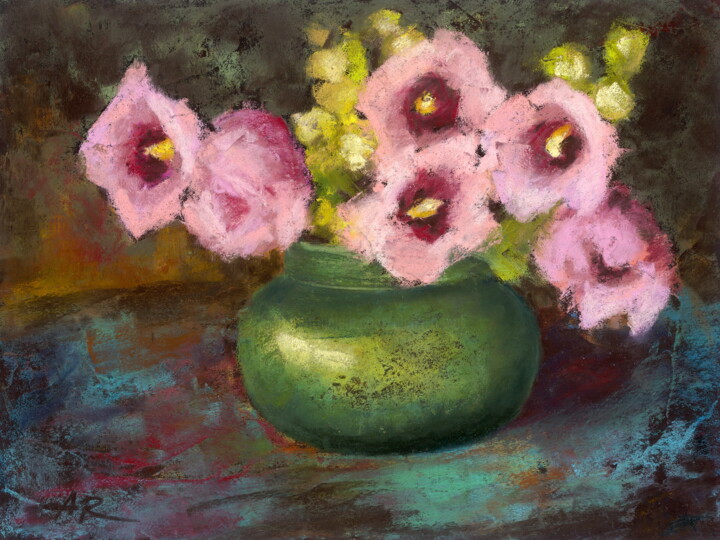 "Pretty in Pink" başlıklı Resim Lena Ru tarafından, Orijinal sanat, Pastel