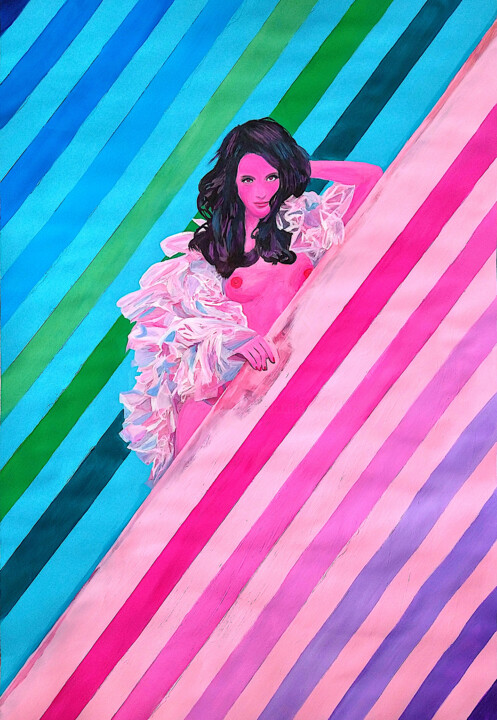 Malerei mit dem Titel "Orion Girl No 1 - M…" von Lena Snow, Original-Kunstwerk, Acryl