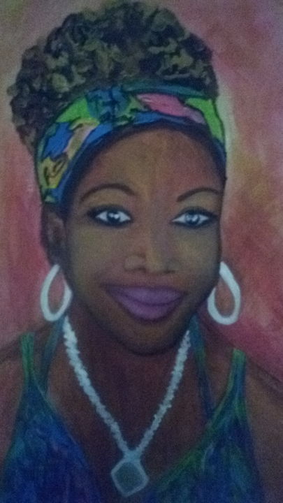 Painting titled "Essence pure...raci…" by Catherine Mondésir (KALIZ'ART), Original Artwork, Acrylic