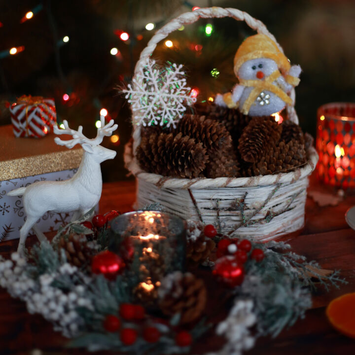 Fotografie mit dem Titel "Christmas wreath, w…" von Helen Dan, Original-Kunstwerk, Digitale Fotografie