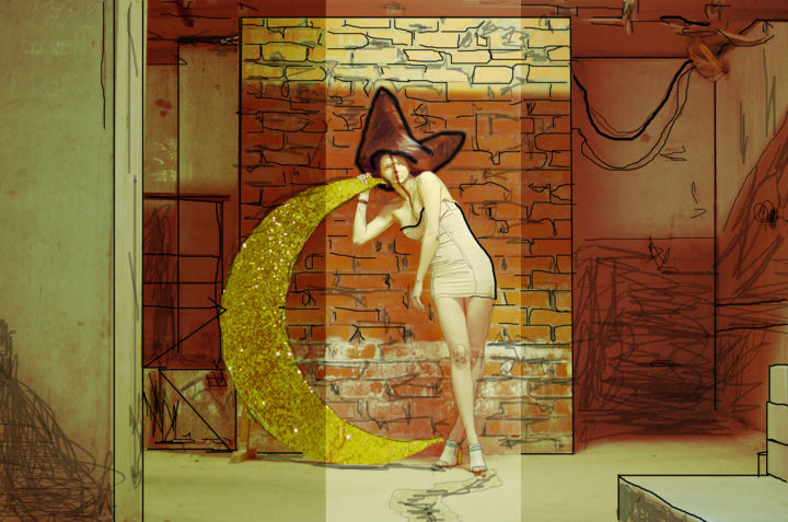 Digitale Kunst mit dem Titel "43pq9uutpurlge: the…" von Leni Smoragdova, Original-Kunstwerk, Digitale Malerei