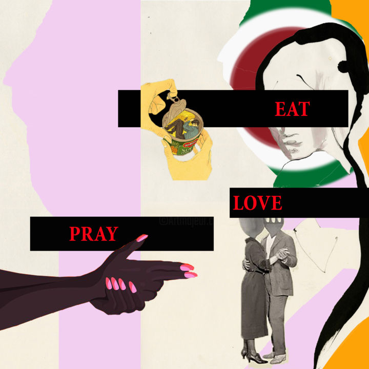 Collages titled "weroiruwp / "Eat. P…" by Leni Smoragdova, Original Artwork, 2D Digital Work
