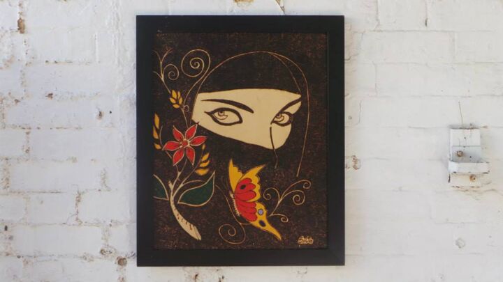 "mulher" başlıklı Baskıresim Lenilson Da Silva tarafından, Orijinal sanat, Akrilik