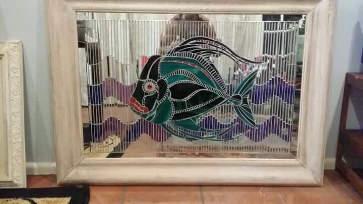 Pintura intitulada "glass fish" por Lenilson Da Silva, Obras de arte originais, Vidro