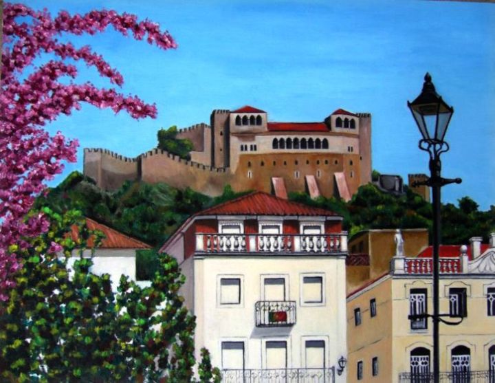 Painting titled "Leiria" by Lenka Hlinecka, Original Artwork, Oil