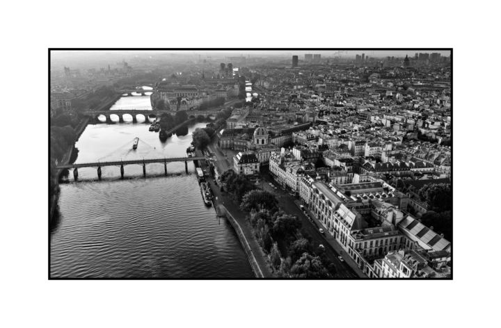 Fotografia intitolato "Paris from above" da Gunnar Lentz, Opera d'arte originale, Fotografia non manipolata