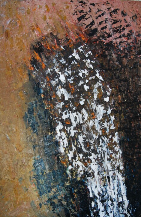 Картина под названием "Rare Earth II" - Leo Klootwijk, Подлинное произведение искусства, Масло Установлен на Деревянная рама…