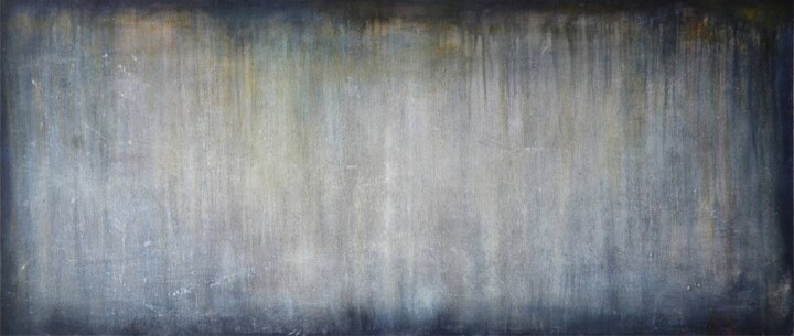 Malerei mit dem Titel "Evening Light, Grey…" von Leon Grossmann, Original-Kunstwerk, Acryl
