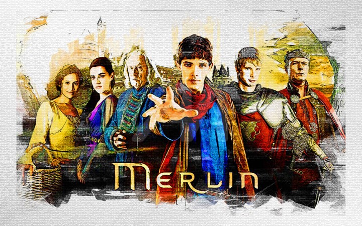 My Art 381 Tv Show Merlin Colin Morgan B, Цифровое Искусство.