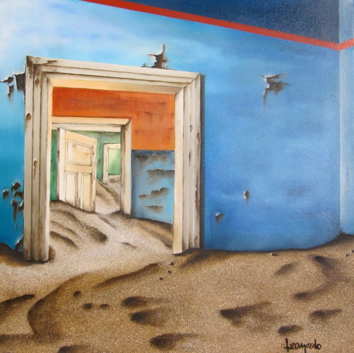 Malerei mit dem Titel "" The Walls in Our…" von Leonardo Quintela, Original-Kunstwerk, Öl