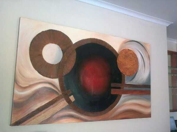 Malarstwo zatytułowany „modern-abstract.jpg” autorstwa Leo Ndlovu, Oryginalna praca