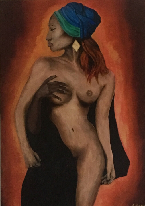 Pittura intitolato "Nudo divino" da Carmelo Leone, Opera d'arte originale, Olio