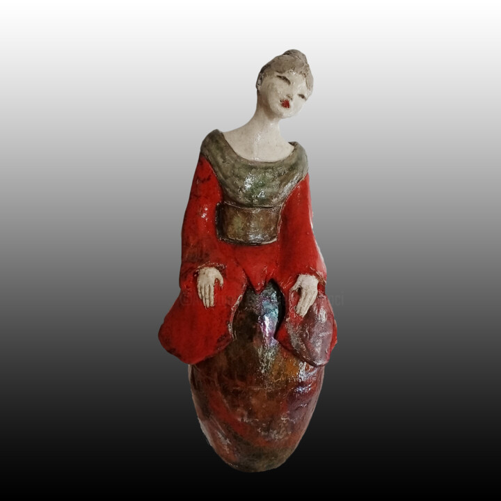 Scultura intitolato "KEI" da Léone Digraci, Opera d'arte originale, Ceramica