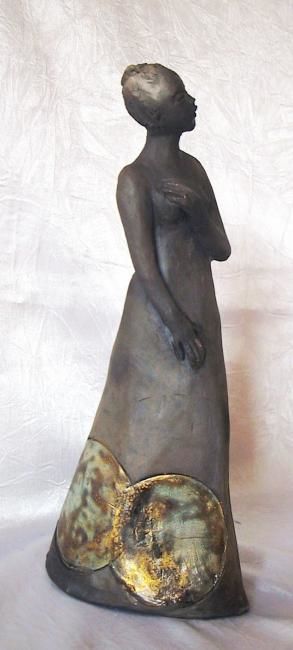 雕塑 标题为“MISS PLANETE” 由Léone Digraci, 原创艺术品, 陶瓷