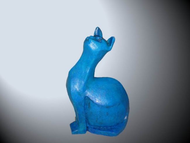 Sculpture titled "PUSSY CAT" by Léone Digraci, Original Artwork