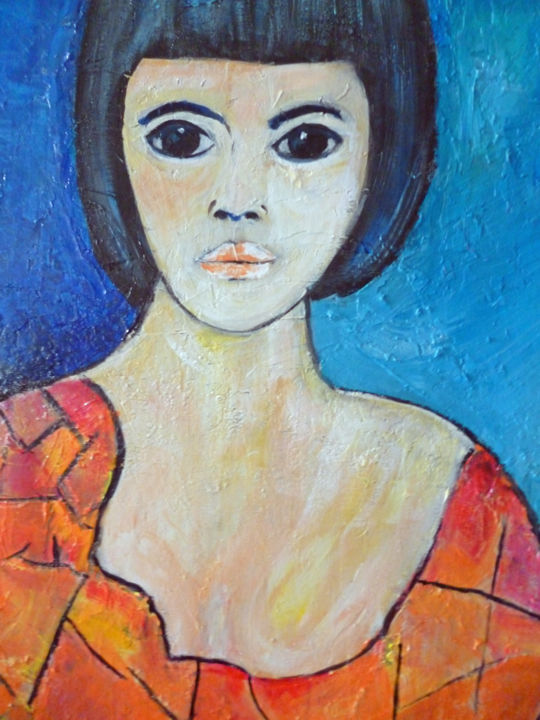 Painting titled "LOLITA" by Léone Digraci, Original Artwork, Acrylic