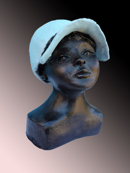 Sculpture titled "ELODIE" by Léone Digraci, Original Artwork, Ceramics