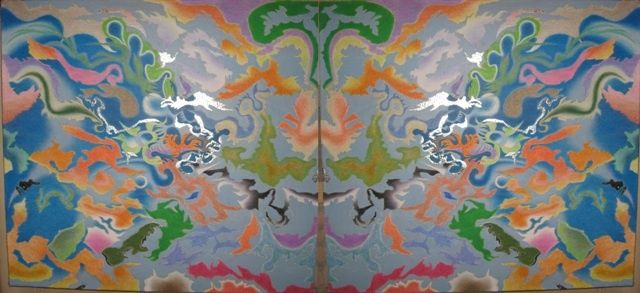 Mirror - Painting, 60x130 cm ©2011 by leonidus -