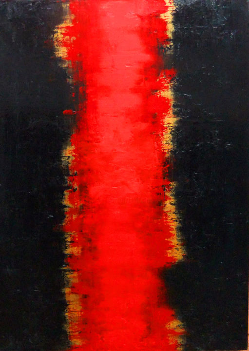 Painting titled "Abstract-Series" by Leon Nicholas Kalas, Original Artwork, Oil