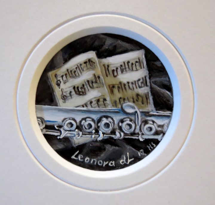 "Silver Notes" başlıklı Tablo Leonora De Lange tarafından, Orijinal sanat, Petrol