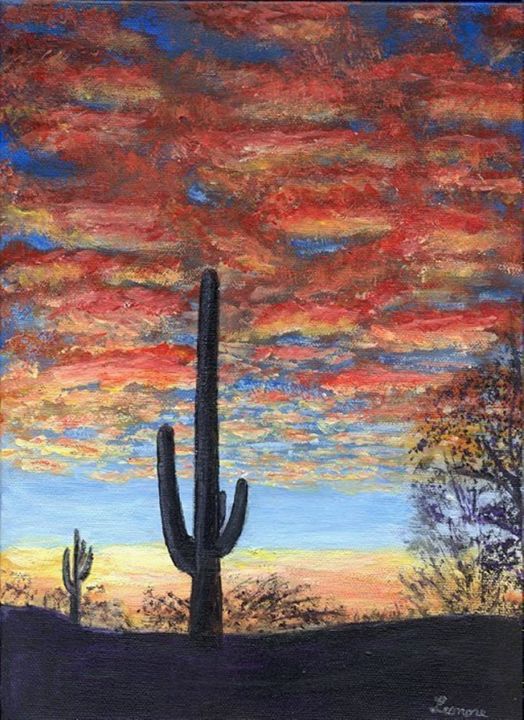 Painting titled "sunrise.jpg" by Leonore Marie Greenberg, Original Artwork