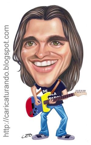 Digital Arts titled "Caricatura de Juanes" by Leopolddo Pino, Original Artwork