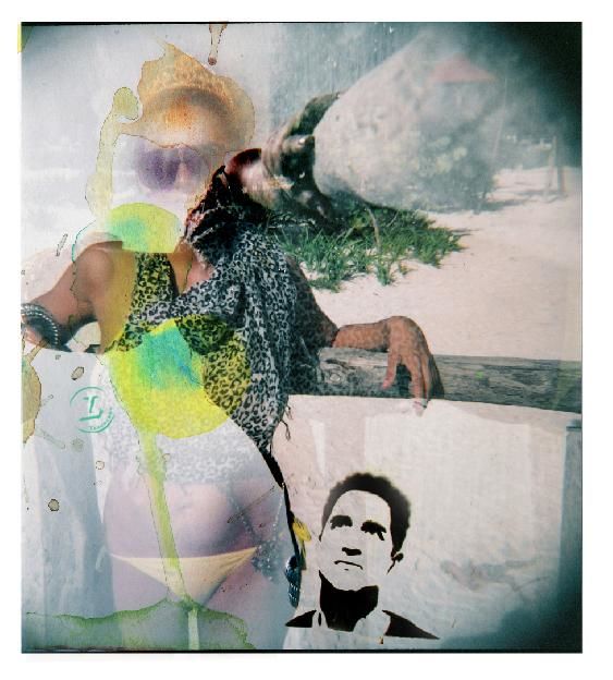 Collages titulada "toña lomo3 leonardo…" por Leo Tezcucano, Obra de arte original