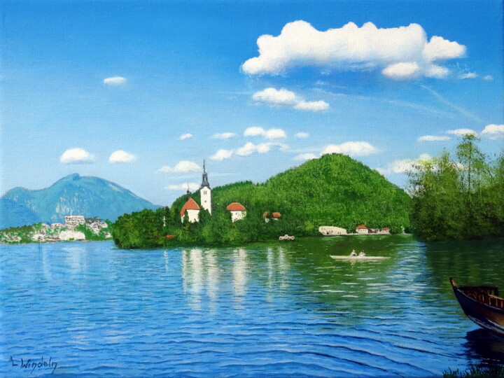 Peinture intitulée "Bled" par Leo Windeln, Œuvre d'art originale, Huile