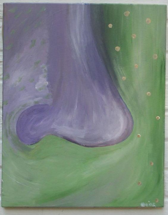 Painting titled "Ahh Allegra" by Heather Matlock, Original Artwork